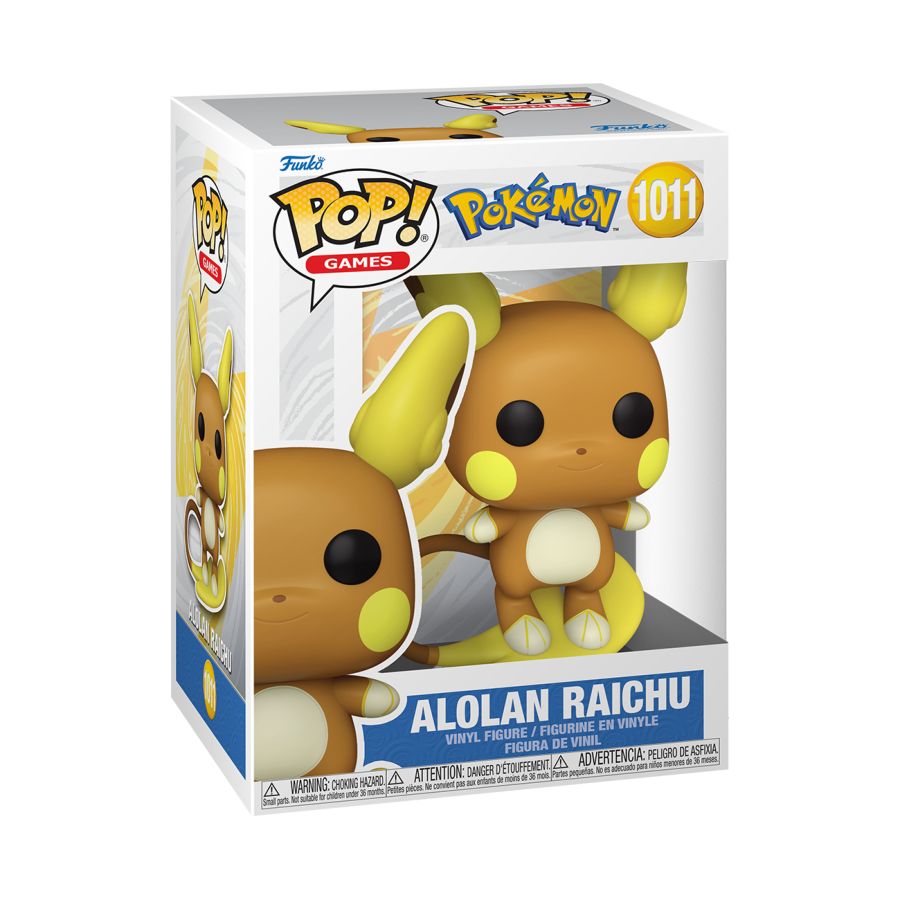 Pokemon - Alolan Raichu - #1011 - Pop! Vinyl