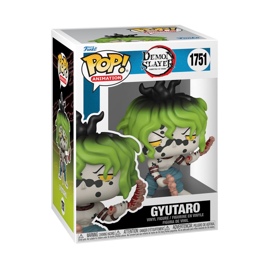 Funko Pop! Vinyl figure of Demon Slayer character Gyutaro.