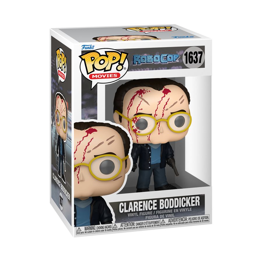 Funko Pop! Vinyl figure of Robocop character Clarence Boddicker.