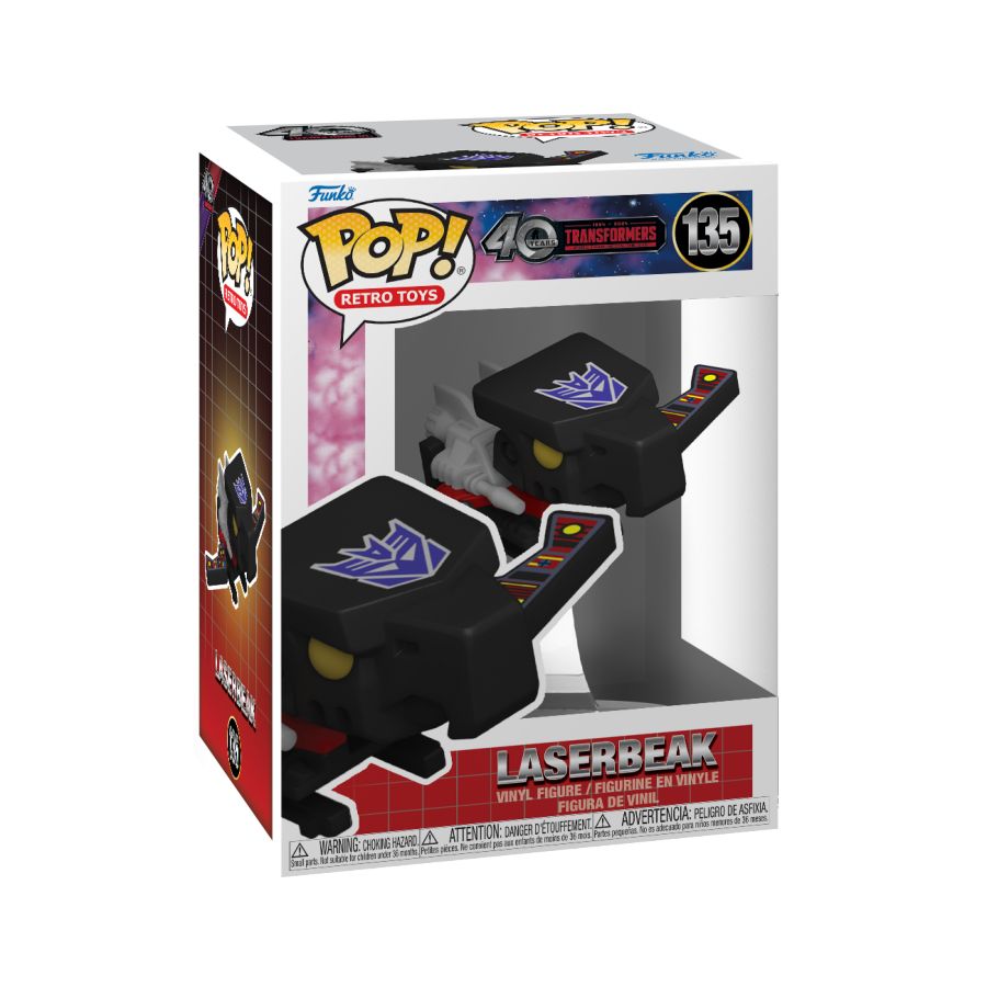 Funko Pop! Vinyl figure of Transformers G1 character Laserbeak.