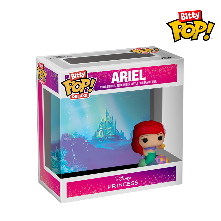 Funko Bitty Deluxe Pop! Vinyl figure of Disney Princess Ariel from the Little Mermaid (Under the Sea).