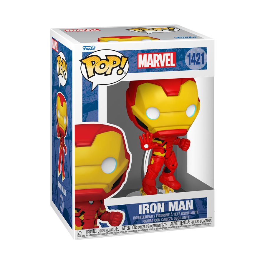 Funko Pop! Vinyl figure of Marvel's Iron Man classic.