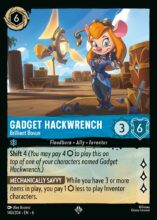 Lorcana Azurite Sea - Gadget Hackwrench - Brilliant Bosun - #140/204 Super Rare