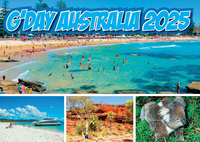 G'Day From Australia 2025 A5 Calendar.