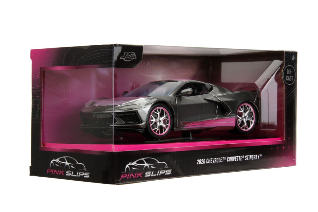 1:24 scale diecast model car from Pink Slips. 2020 Chevrolet Corvette Stingray.