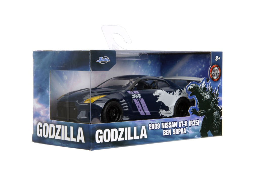 Hollywood Rides 1:32 Scale Diecast Model Car - Godzilla 2009 Nissan GT-R (R35) Ben Sopra.