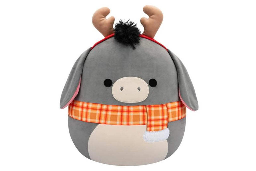 Jason the Grey Donkey 7.5 Holiday Squishmallow plush.