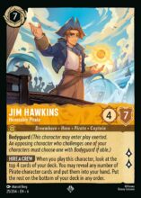 Lorcana Azurite Sea - Jim Hawkins - Honorable Pirate - #25/204 - Super Rare