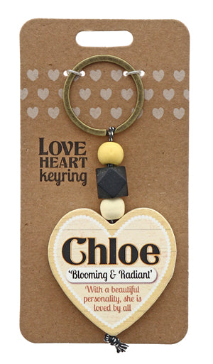 Chloe Love heart Keyring from TSK. Available at the Funporium Australia's gift store.