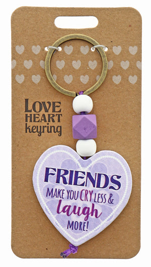 Friends Love heart Keyring from TSK. Available at the Funporium Australia's gift store.