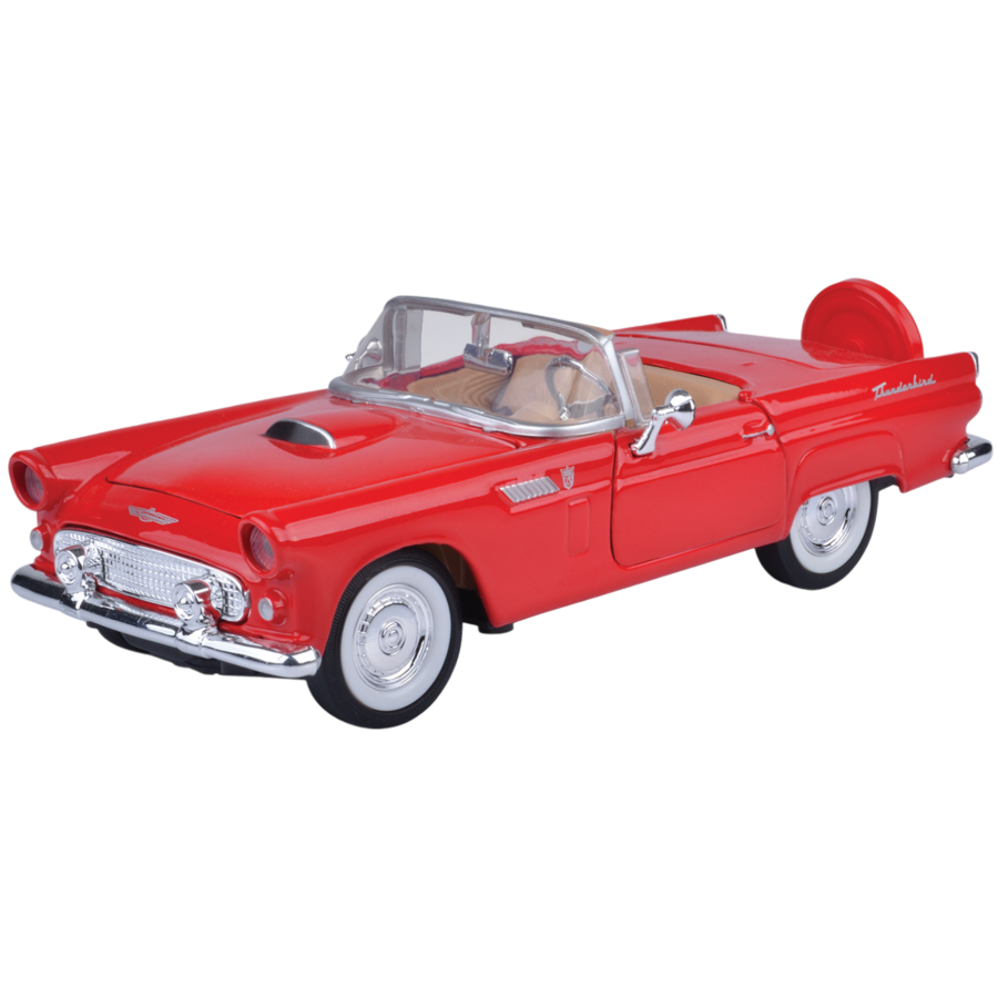 Timeless Legends | 1956 Ford Thunderbird (Convertible) Red | 1:24 Scale Diecast Model Car