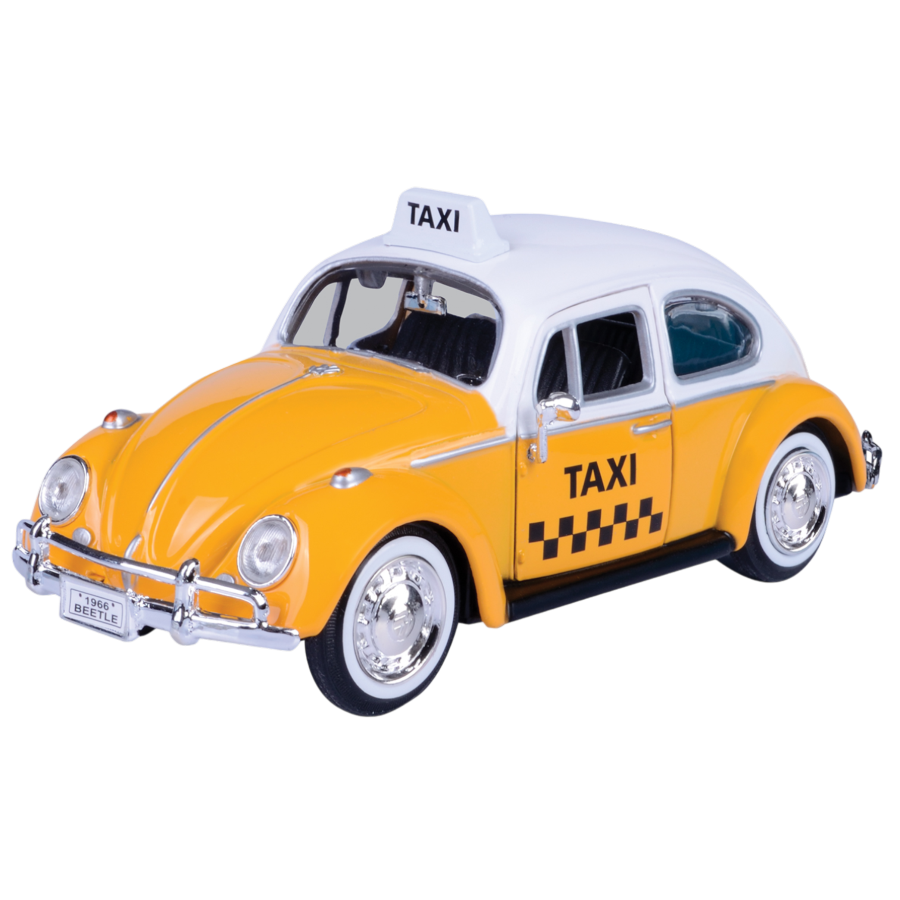 Volkswagen Collection | 1966 Volkswagen Beetle (Taxi) | 1:24 Scale Diecast Model Car