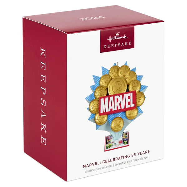 Marvel Celebrating 85 Years Hallmark Keepsake Christmas Ornament 2024.