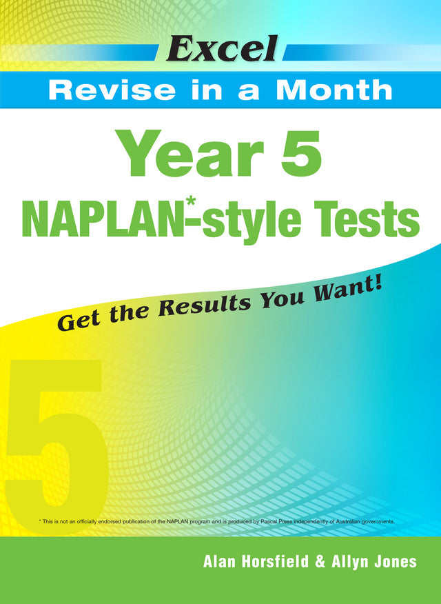 Naplan Revise in a Month - Year 5 - Excel