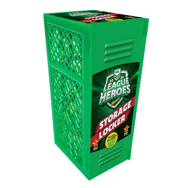 Select NRL 2026 League Heroes Storage Blaster Locker (5 Packs + 2 Exclusive Cards)