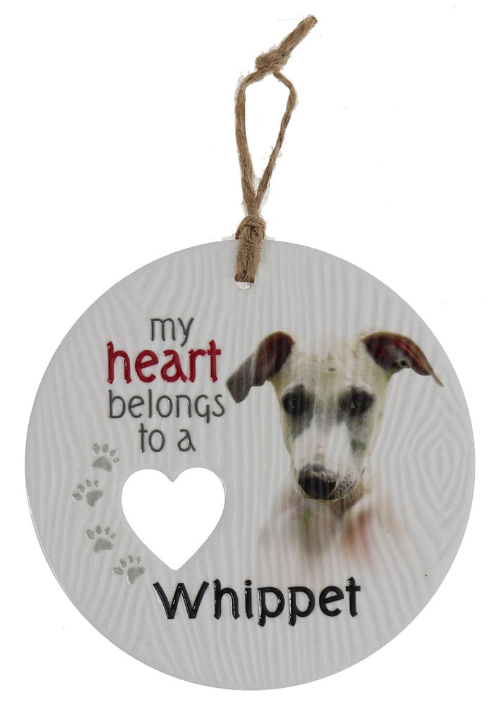 Piece of my Heart - Whippet Plaque