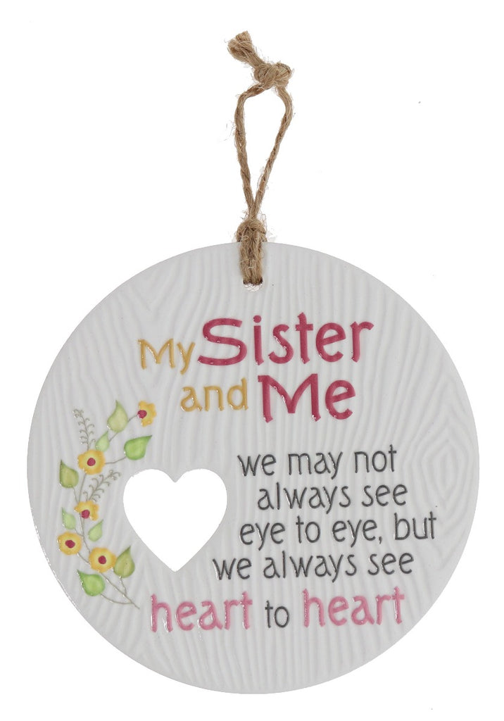 Piece of my Heart - Sister & Me Plaque