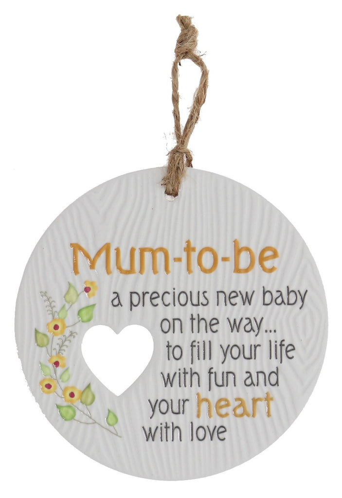 Piece of my Heart - Mum to Be Plaque