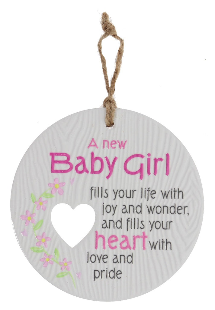 Piece of my Heart - Baby Girl Plaque