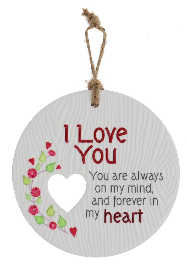 Piece of my Heart - Love You Plaque