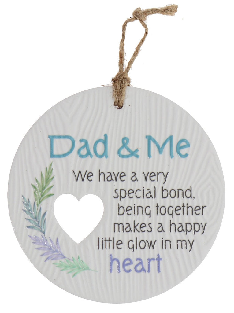Piece of my Heart - Dad & Me Plaque