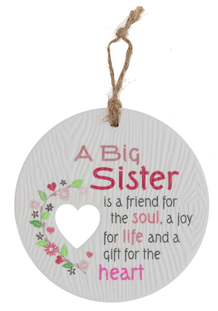 Piece of my Heart - Big Sister Plaque