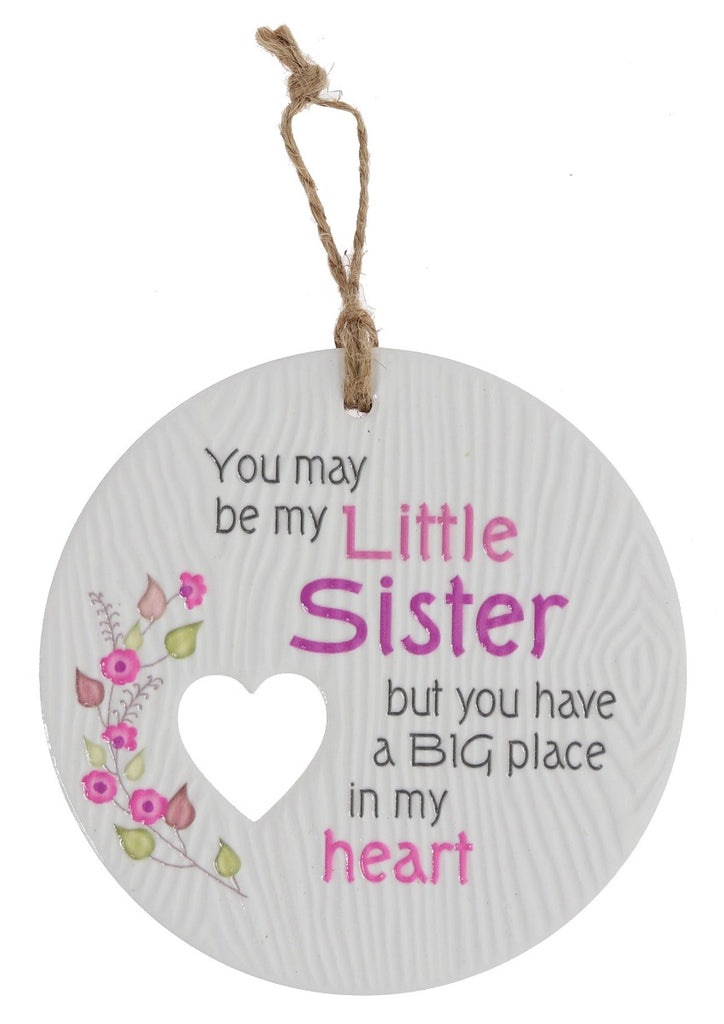 Piece of my Heart - Little Sister Plaque