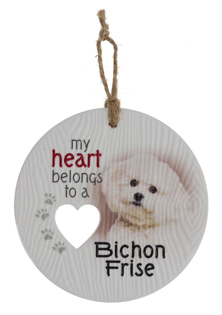 Piece of my Heart - Bichon Frise Plaque