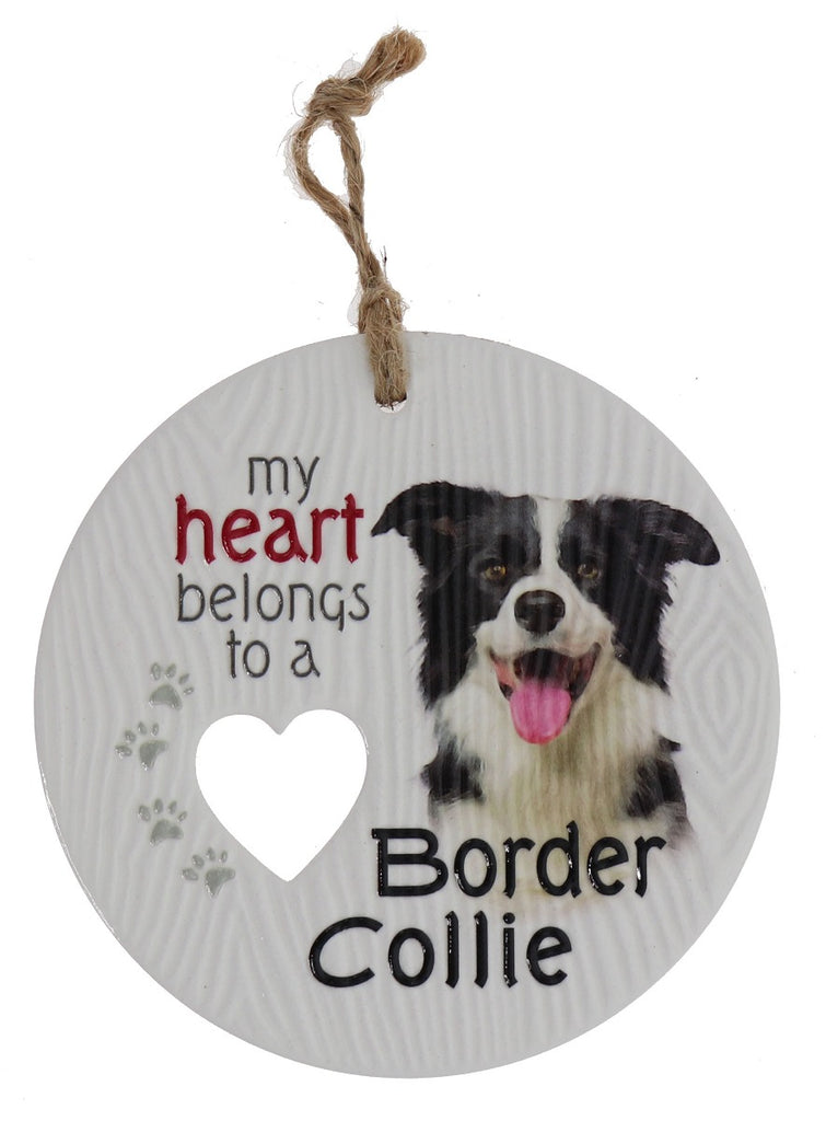 Piece of my Heart - Border Collie Plaque