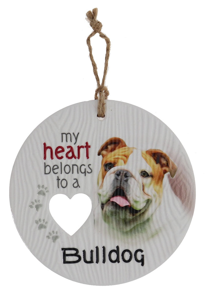 Piece of my Heart - Bulldog Plaque