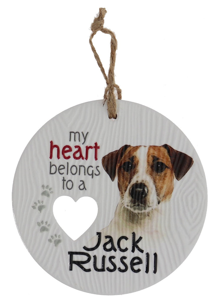 Piece of my Heart - Jack Russell Plaque