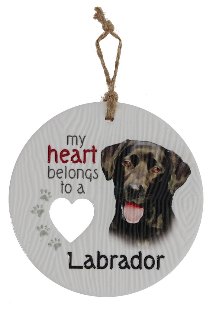 Piece of my Heart - Labrador (Black) Plaque