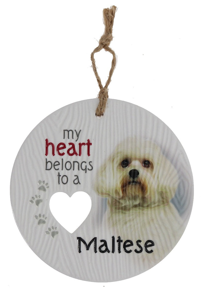 Piece of my Heart - Maltese Plaque