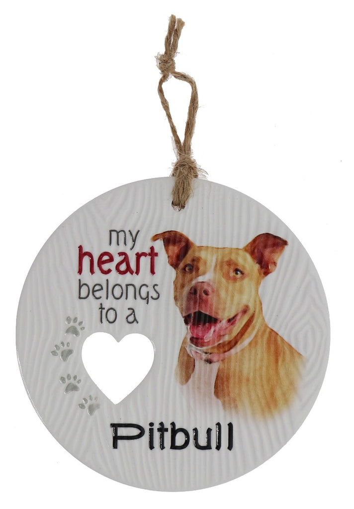 Piece of my Heart - Pitbull Plaque