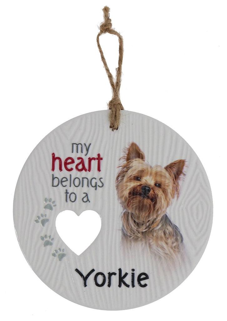 Piece of my Heart - Yorkie Plaque