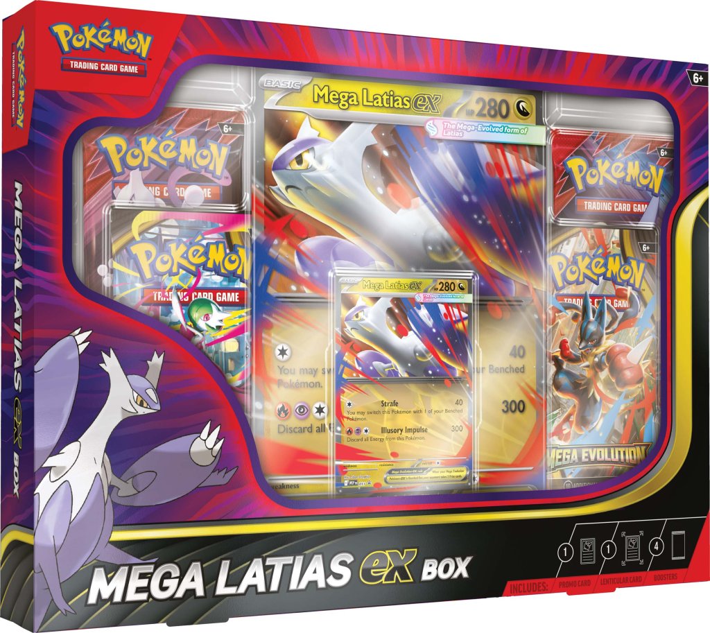 Pokemon TCG | Mega Latias ex Box | 4 Packs & Promos | 24/10/25 Release | 1 Per Person