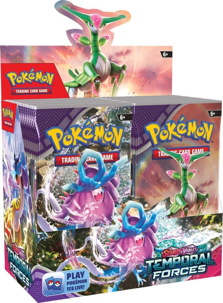 Pokemon trading card game expansion Temporal Forces. Booster Box containing 36 packs.