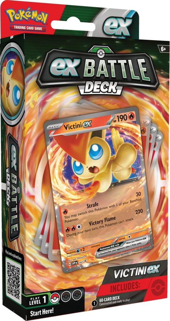 Pokemon TCG | Victini or Miraidon ex Battle Deck (Limit 1 Per Person)