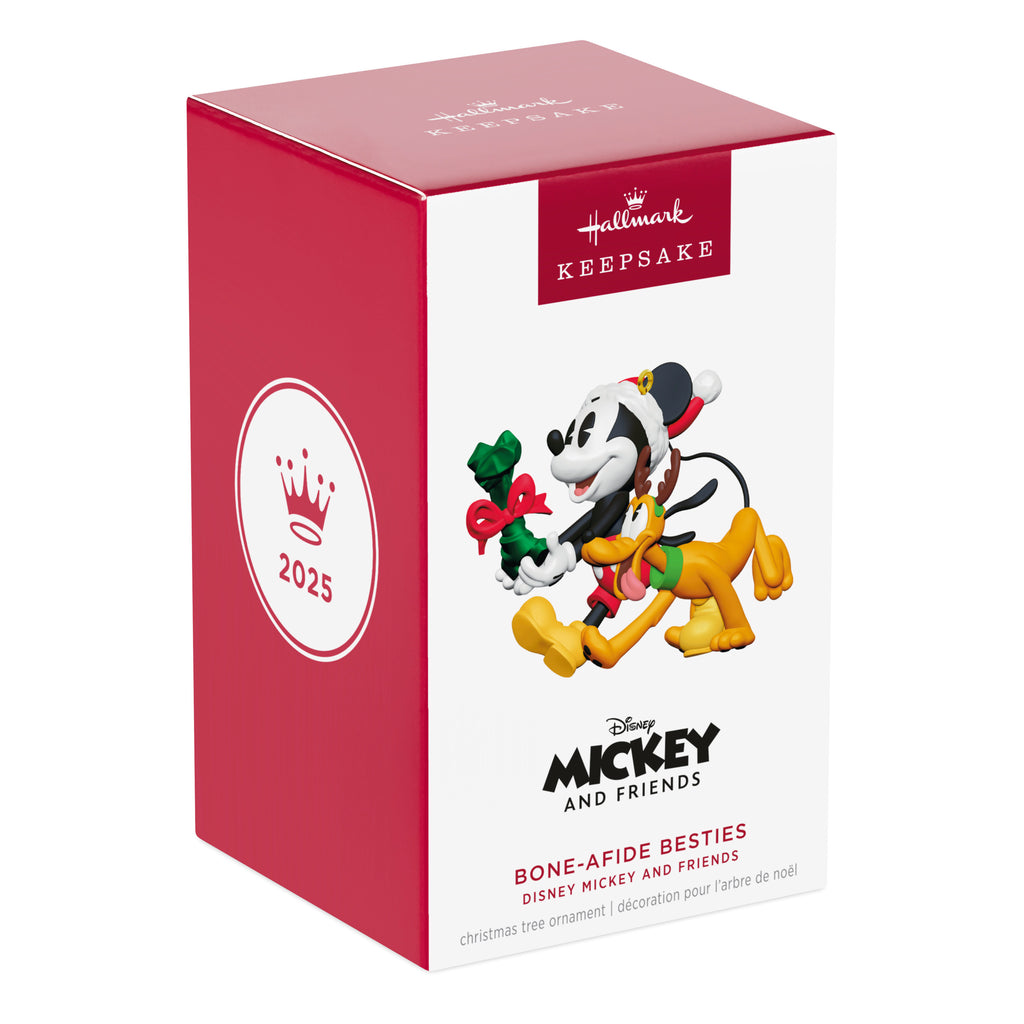 Bone-Afide Besties | Mickey & Friends | Hallmark Keepsake Christmas Ornament 2025