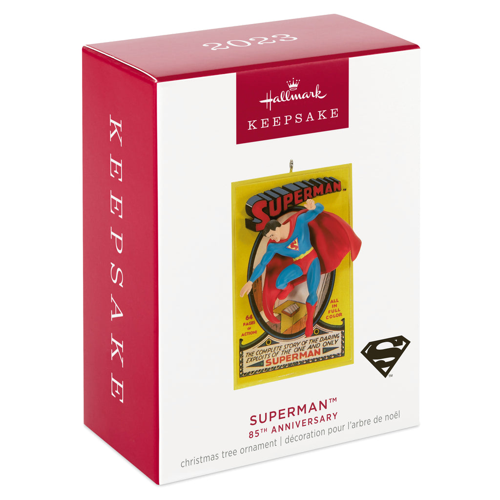 2023 Hallmark Keepsake Christmas Ornament. DC 85th Anniversary of Superman.