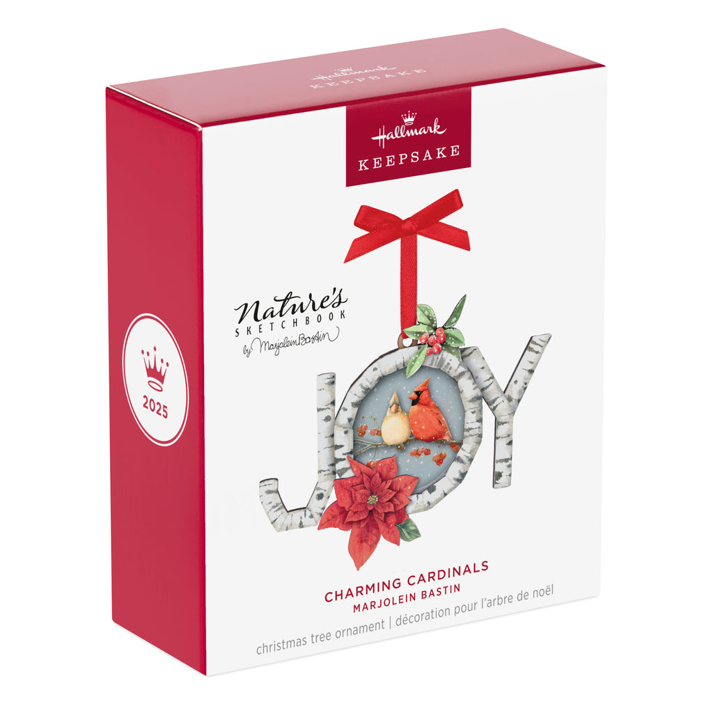 Charming Cardinals | Nature's Sketchbook Marjolein Bastin | Hallmark Keepsake Ornament 2025