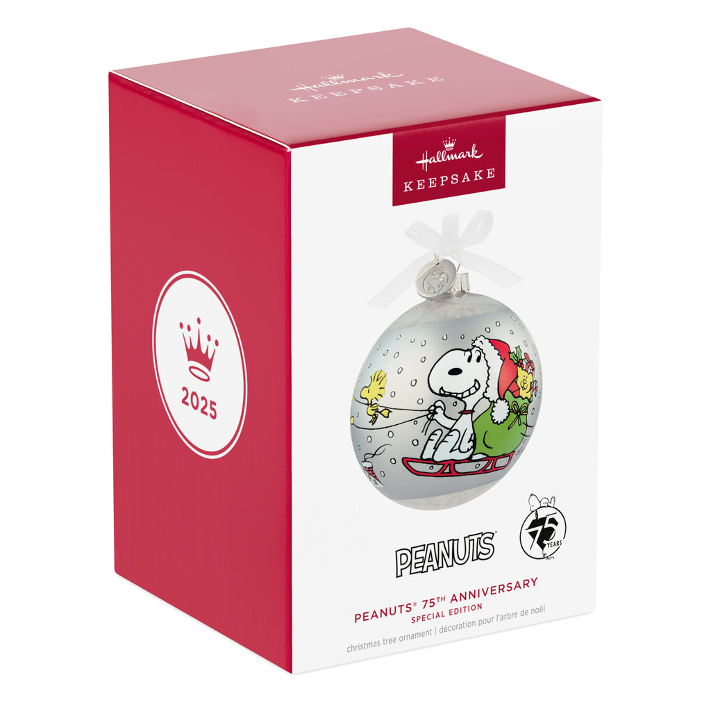 Peanuts 75th Anniversary | Hallmark Keepsake Christmas Ornament 2025