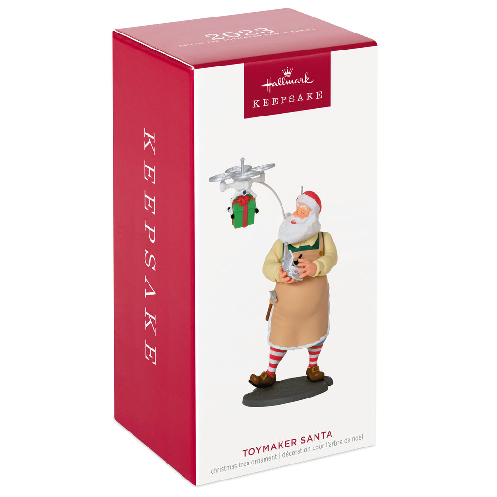 2023 Hallmark Keepsake Christmas Ornament of Toymaker Santa the 24th edition in the Toymaker Santa series.