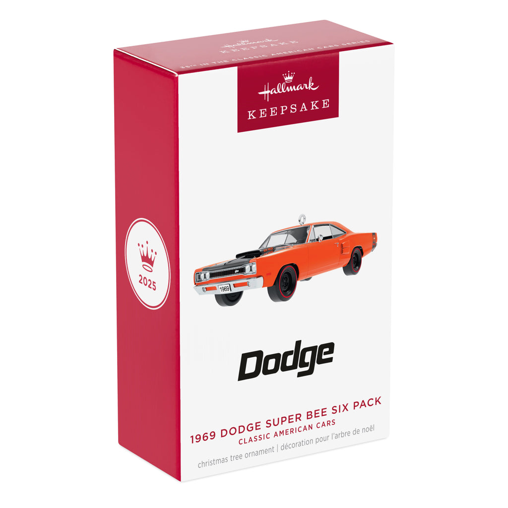 1969 Dodge Super Bee Six Pack | 35th Classic American Cars Series | Hallmark Keepsake Christmas Ornament 2025