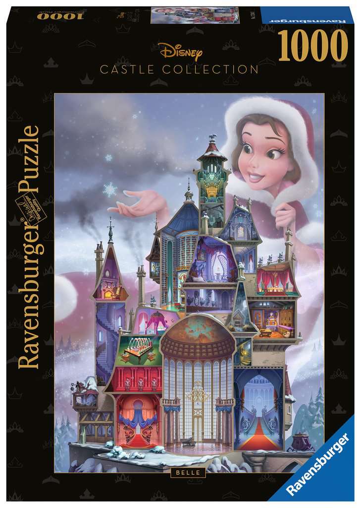 1000 Piece Ravensburger jigsaw puzzle of Disney Castles Belle.