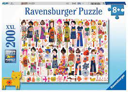 200XXL piece Ravensburger jigsaw puzzle Flowers & Friends.