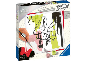 Ravensburger paint by numbers creart of Disneys Minnie Mouse.