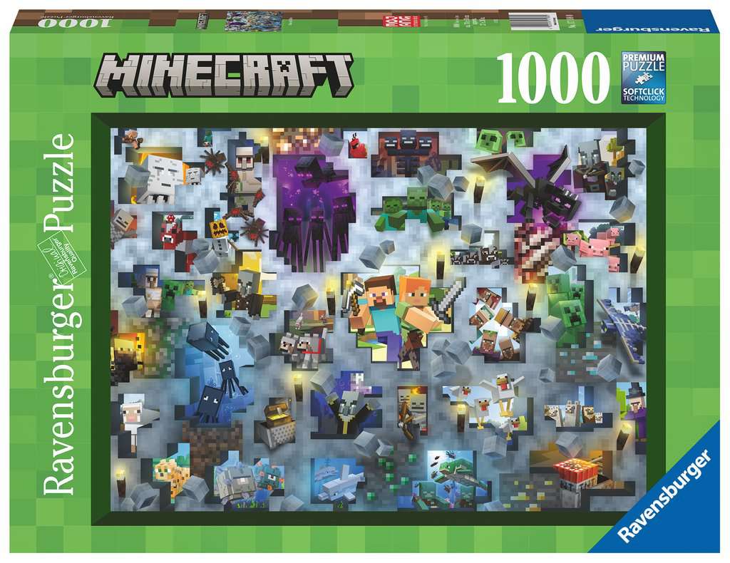 Ravensburger jigsaw puzzle 1000 pieces of Minecraft.