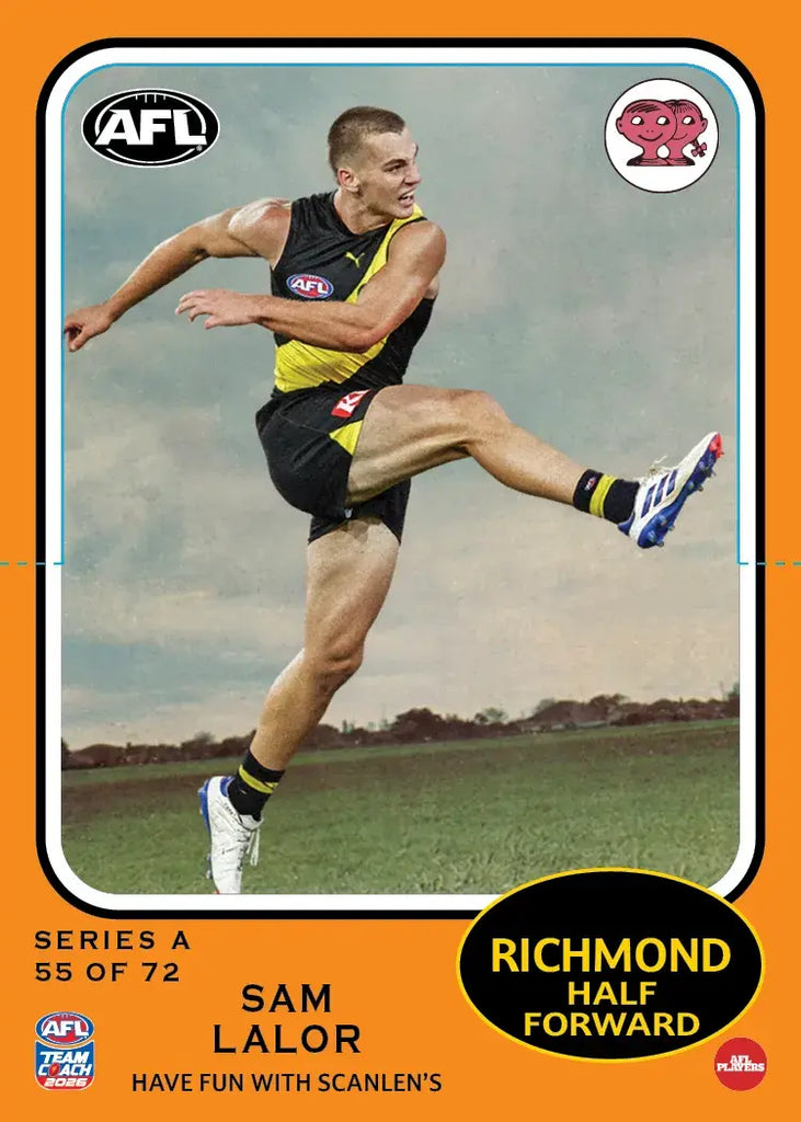 Teamcoach 2026 Scanlens Die-Cut #55 Sam Lalor - Richmond Tigers
