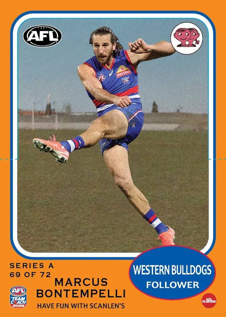 Teamcoach 2026 Scanlens Die-Cut #69 Marcus Bontempelli - Western Bulldogs